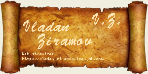 Vladan Ziramov vizit kartica